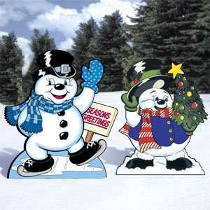  Pattern for Snowman Skater Set Patio, Lawn & Garden