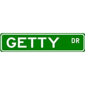  GETTY Street Name Sign ~ Family Lastname Sign ~ Gameroom 