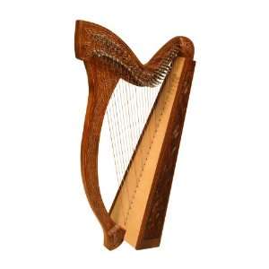    Minstrel Harp (Vine Engraving)   BLEMISHED Musical Instruments