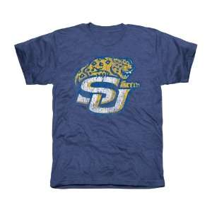  Southern University Jaguars Distressed Primary Tri Blend T 