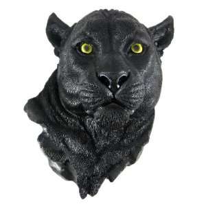  Black Panther Head Mount Wall Statue Bust
