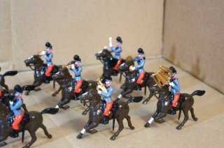 BRITAINS VC NAPOLEONIC FRENCH MOUNTED CHASSEURS BAND og  