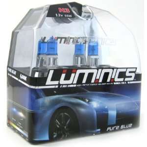   Blue H3 Car Headlight Bulb 6000K and FREE LED Keychain Automotive