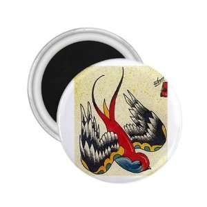  NEW Tattoo Bird Sparrow Fridge Souvenir Magnet 2.25 Free 