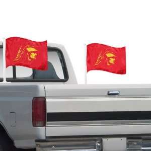  USC Trojans Cardinal 2 Pack Team Logo Truck Flags 