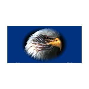  American Flag w/Eagle Blue Background License Plates Tags 