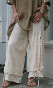 OH MY GAUZE Cotton Lagenlook PORTO Layer Pants OS COLOR  