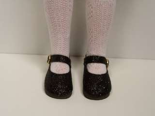 BLACK Glitter Doll Shoes For 14 Betsy McCall♥  