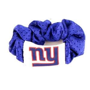 New York Giants Blue Hair Scrunchie   Hair Twist   Ponytail Holder