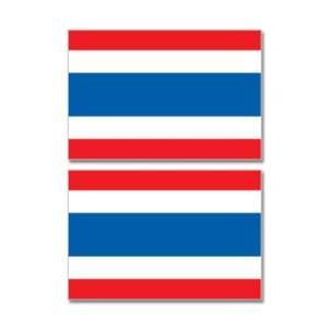 Thailand Country Flag   Sheet of 2   Window Bumper Stickers