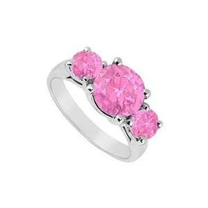   Stone Pink Sapphire Ring  14K Yellow Gold   3.00 CT TGW Jewelry