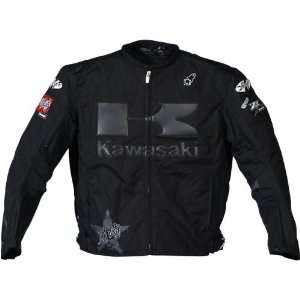  Joe Rocket Industry Kawasaki Textile Jacket   Black/Black 