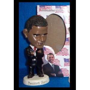   Obama Presidential Bobblehead Black Suit Red Tie Brand New in Box