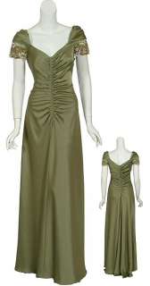 Captivating TERI JON Beaded Eve Gown Dress 10 NEW  