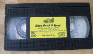 Sesame Songs SING, HOOT & HOWL BIG Bird 1991 FUN LQQK  