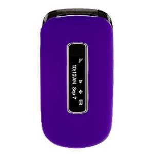 Purple Rubberized Cover For Samsung M240 Crystal Hard Faceplate Case 