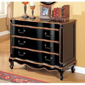   & Gold Entry Way Accent Bombe Storage Chest Cabinet