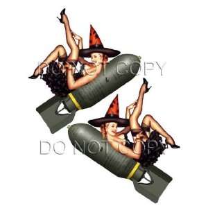  WWII Vintage Pinup bombshell Guitar Noseart Decals #206 
