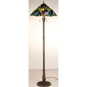  Exclusive By Meyda 64.5 Inch H Spiral Grape Floor Lamp 
