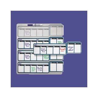 2008 White Calendar Magnet System, 19x18 with 4 Week Rolling View 