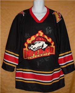 Columbia SC Inferno ECHL Autograph Hockey Logo M Jersey  