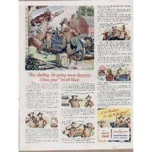   because I love you cried Elsie.  1946 Bordens Dairy Ad, A3347A