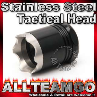 Stainless Steel Tactical Head for SureFire® 6P 9P G2 G3  