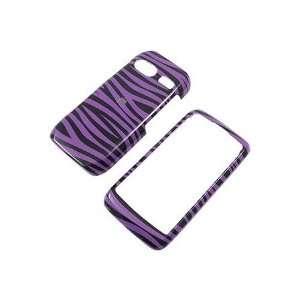 LG VU PLUS GR700 Cell Phone Purple/Black Zebra Protective Case
