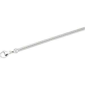   Solid Round Snake Chain. 18 Inch Solid Round Snake Chain In Sterling