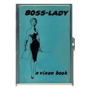 Boss Lady Vintage Vixen Woman ID Holder, Cigarette Case or Wallet 