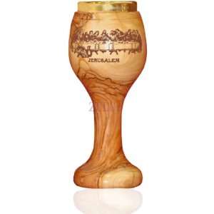  22cm Olive Wood Cup (Last Supper) 