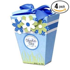 Too Good Gourmet Chocolate Chip Cookies in a Blue Spring Flower Box, 7 