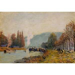     24 x 16 inches   The Seine at Bougi 