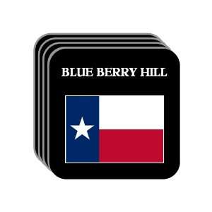  US State Flag   BLUE BERRY HILL, Texas (TX) Set of 4 Mini 