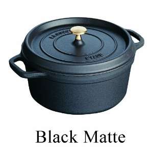  Staub Round 1.75 Qt. Cocotte Black Matte