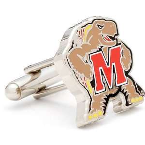  Maryland Terps NCAA Logod Executive Cufflinks w/ Jewelry Box 