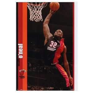  NEW POSTER   Shaquille ONeal Slam NBA Miami Heat 22x34 
