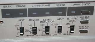 JVC BR S600U COMMERCIAL SVHS HI FI VCR / EDITOR S/N 1481  