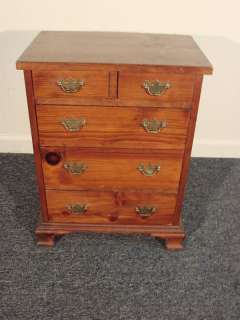 Bench Made Pine Chest / Night Stand 5 Drawers  