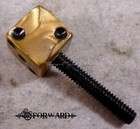 Tattoo Machine Contact Screw Tapped 8/32 with Custom Golden Dice 
