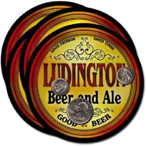  Ludington , WI Beer & Ale Coasters   4pk 