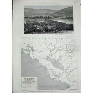  1880 Scotland Castleton Braemar Morrone Map Dulcigno