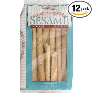 Grissini Sesame Breadsticks, 4 ounces Grocery & Gourmet Food