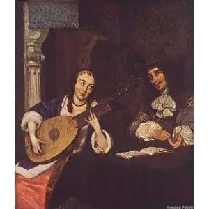  Woman Playing the Lute