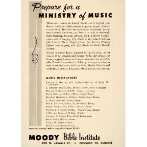   Institute Chicago Music Ministry   Original Print Ad