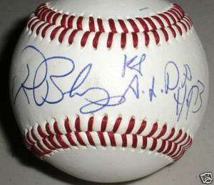 RON BLOMBERG Signed Baseball Auto 1st DH Inscr Yankees  