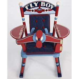  Childs Airplane Decor   Fly Boy Airplane Rocking Chair 