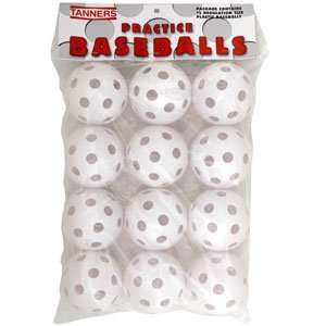  Tanners Plastic Practice Baseballs