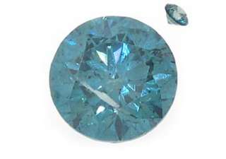   Fancy Blue Brilliant Round Cut Diamond Loose Gem Stone SI1  