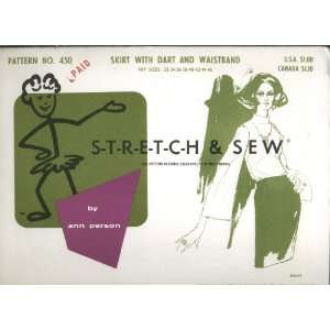  Vintage 1967 Stretch & Sew Pattern   Skirt With Dart And Waistband 
